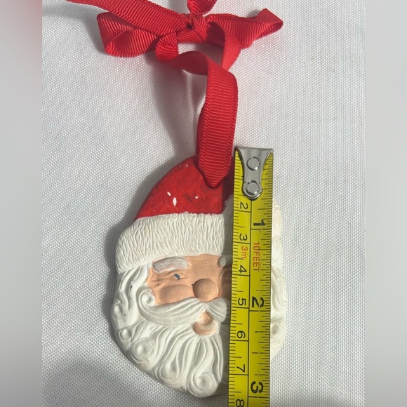 Set Of Two Very Vintage Santa Claus Ornaments Both Different Materials - Picture 8 of 8